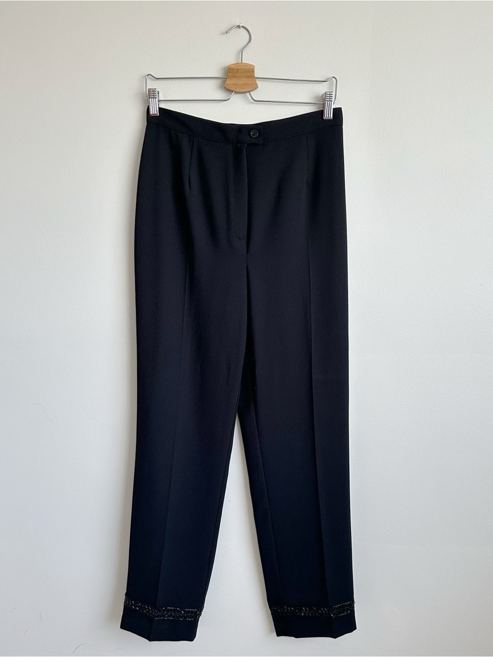 Vintage Laura Classic Embellished Black Dress Pants 10